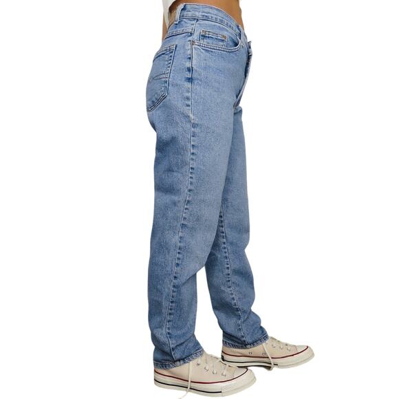 Faded Glory 1990s Vintage Mom Jeans Straight Leg Jeans High Rise Back Yoke 29" - Picture 1 of 9